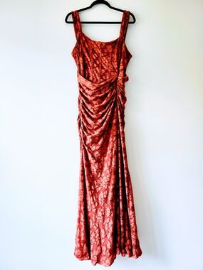 Burnt Orange Evening Dress